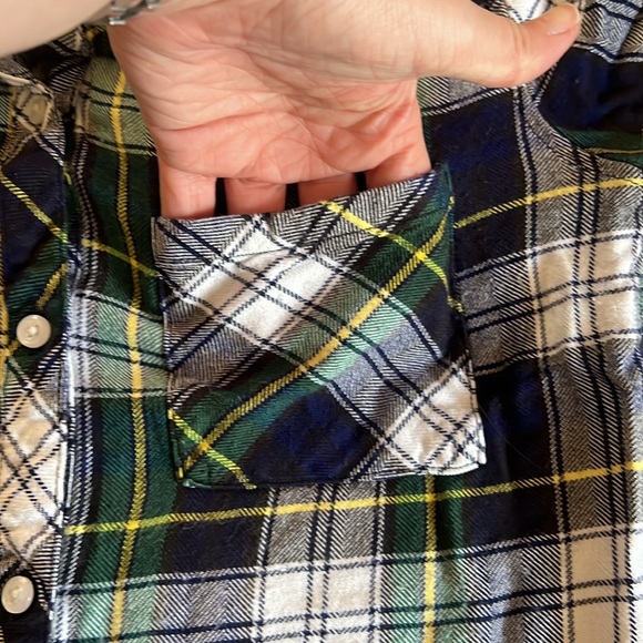 Rails Hunter Plaid‎ Button Down Shirt Green Navy XS - Picture 5 of 9